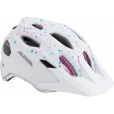 Alpina Carapax Junior bílá polka dots 2017