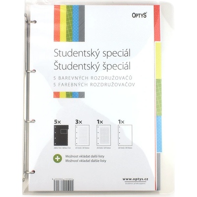 Optys Studentský speciál A4 blok 5 x 20 linkovaných listů – Sleviste.cz