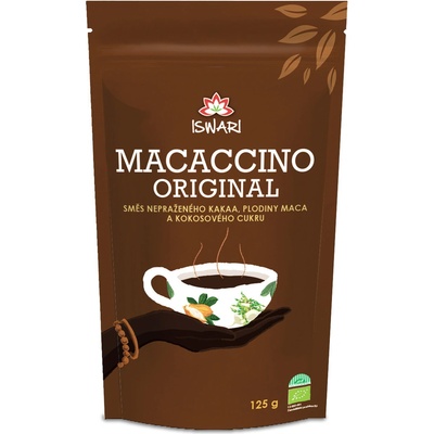 Iswari Macaccino instantní kakaový energetický nápoj 250g