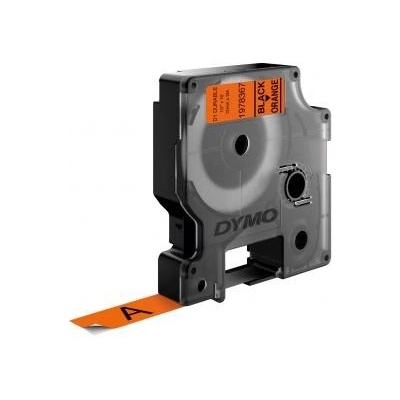 Dymo D1 1978367, 12mm x 3m, čierna tlač / oranžový podklad, originálna páska