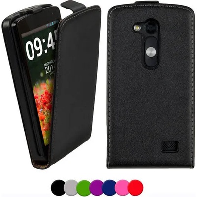 LG L Fino/Dual Флип Кожен Калъф + Скрийн Протектор