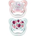 Dr. Brown's Бебешка залъгалка Dr. Brown's - PreVent, 0-6 месеца, 2 броя, розови (72239301760) - baby