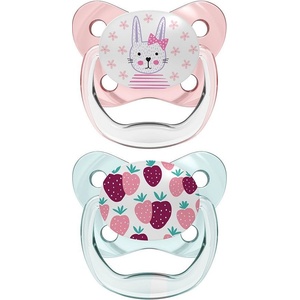 Dr. Brown's Бебешка залъгалка Dr. Brown's - PreVent, 0-6 месеца, 2 броя, розови (72239301760) - baby