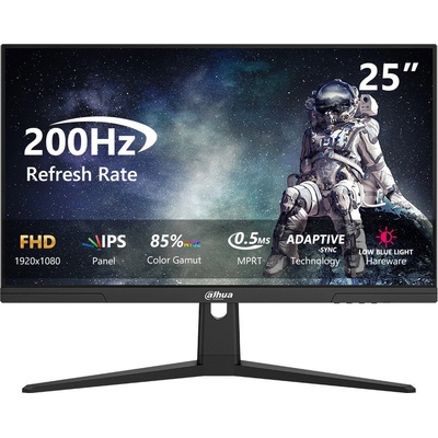 Dahua LM25-E231BN 24, 5-инчов Full HD 200Hz IPS гейминг монитор (DHI-LM25-E231BN) (DHI-LM25-E231BN)