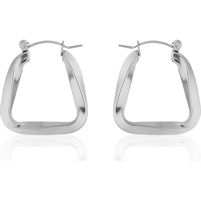 Franco Bene Zakroucené náušnice s propínacím zapínáním stříbrné 2225