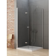 New Trendy New Soleo sprchovací kút 90x80 cm štvorcová chromová lesklé/priehľadné sklo D-0148A/D-0088B