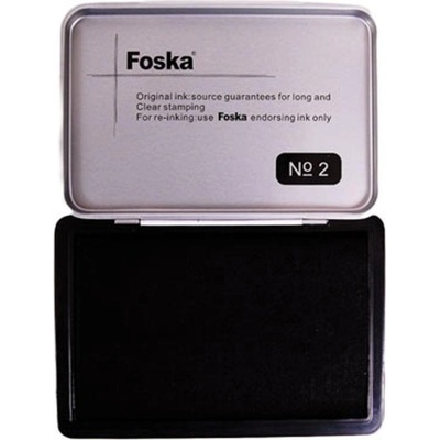 Foska Тампон за печат, № 2, 84 х 122 mm, черен (1085220009)