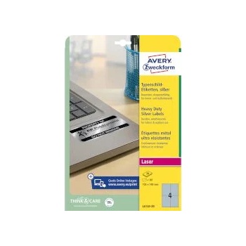 Image 1 of Avery Zweckform Етикети 105х148мм l6134-20 сребристи