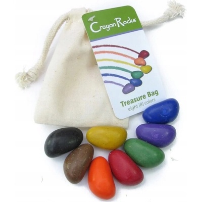 Crayon Rocks voskové pastelky v bavlněném pytlíčku 8 barev
