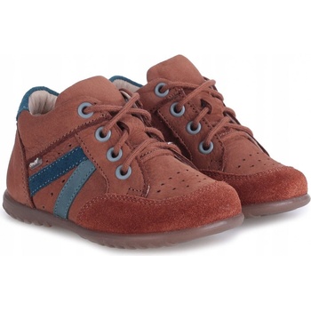 Emel kožené chlapecké šněrovací boty