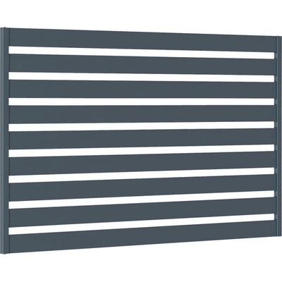 Kovový plot POLARGOS Safir Element 199 x 118 cm stavebnicové prevedenie grafit