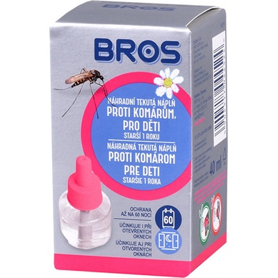 Bros Náplň pro elektrický odpařovač proti komárům pro děti 40 ml 454