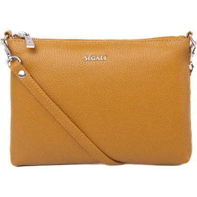 Segali dámská kožená crossbody kabelka A6C mostaza