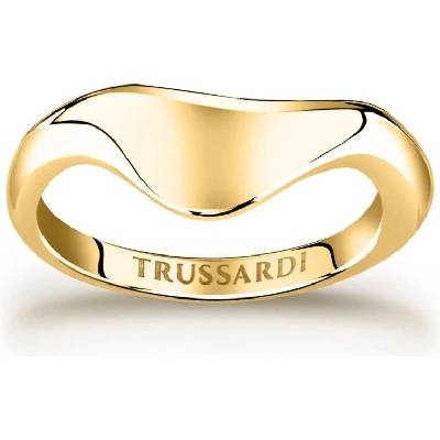 Trussardi pozlacený prsten z oceli T Design TJAXA07