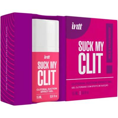 Стимулиращ гел със засмукващ ефект, горска ягода - Suck My Clit 15ml (INTT000064)