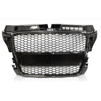 Решетка с поставка за емблема за Audi A3 (2008-2013) - RS-Look Черна-gloss (GRAU83)