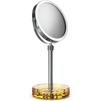 Decor Walther Козметично огледалце Kristall с жълта основа хром (0941781)