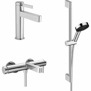 Hansgrohe Комплект за мивка, вана и душ Hansgrohe Finoris хром (HansgrohePack5)