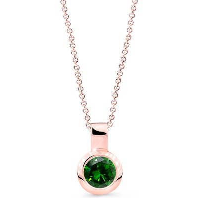Cutie Diamonds prívesok z ružového zlata so smaragdom DZ8005 40 SM X 4