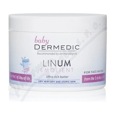 Linum Emolient Baby Intenzívne vyživujúce telové maslo 225 g