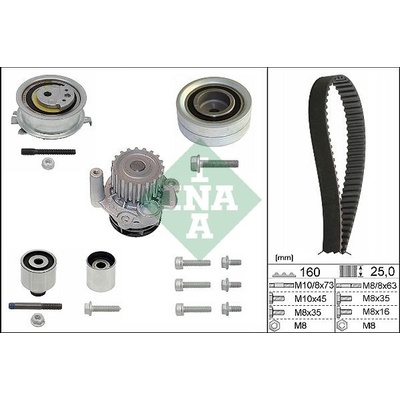 Vodné čerpadlo + sada ozubeného remeňa Schaeffler INA 530 0550 32