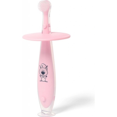 BabyOno Kartáček zubní bezpečný 6m+ růžová soft