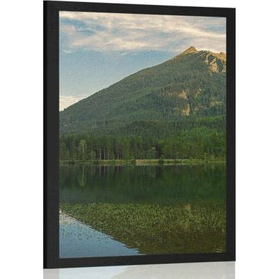Plakát jezero u hor - 20x30 silver