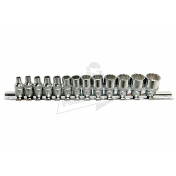 FORCE Вложки дванадесетостенни 1/4" (4-14mm) комплект 13 бр. JN66275 FORCE (JN66275)