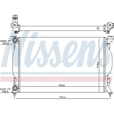 Chladič, chlazení motoru NISSENS 60304A