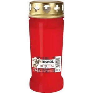 Bispol Requiem Свещ Bispol Requiem, червена, гробище v4 ai-030 190 г