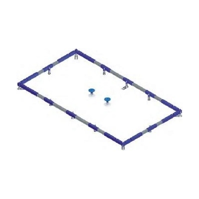 VILLEROY & BOCH ViFrame montážny rám pre menšie sprchové vaničky (do 1000 x 1000 mm) z keramiky alebo akrylátu (2 stredové podpery), U91412100