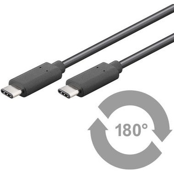 MicroConnect USB3.1CC0.5 USB3.1 Type C (M) - Type C (M), 0,5m, černý