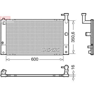 Chladič, chlazení motoru DENSO DRM50133