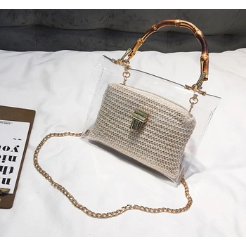 Image 1 of Ефектна дамска чанта с бамбук - Le Bouscat | Малки дамски чанти за през рамо