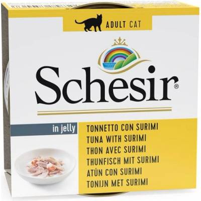 Schesir Cat Tuniak s krabou tyčinkou v želé 85 g