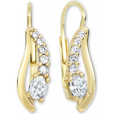 Soliter Zlaté náušnice s kubickými zirkony 239 001 00667