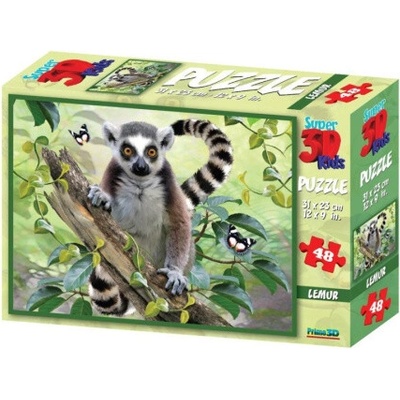PRIME 3D Puzzle Lemur 48 ks