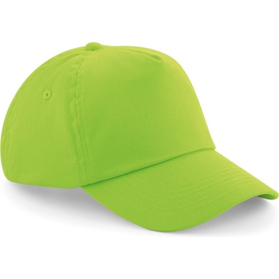 Beechfield Dětská 5 panelová čepice Original limetková – Zboží Mobilmania