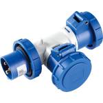 Elettrocanali Ec690 АДАПТОР 1 ЩЕПСЕЛ/2 КОНТАКТА 2p+e 16А ip67 (ec690712)