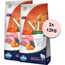 N&D Pumpkin Dog Adult Giant Lamb & Blueberry 2 x 12 kg