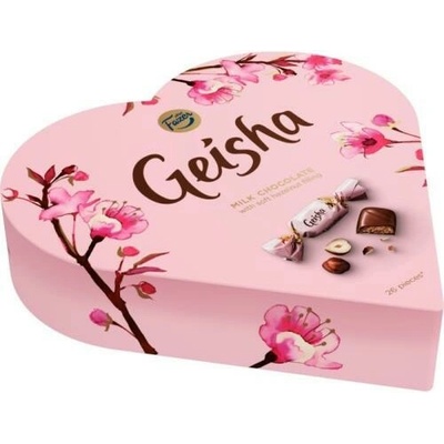 Geisha pralines heart milk lístok 190 g