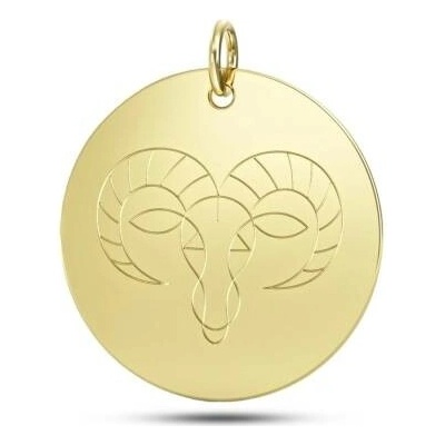 Couple Přívěsek znamení zvěrokruhu Ares ze žlutého zlata Symbol Lev 585 66 2 0729.0Z00.0.47.000.21.LEV