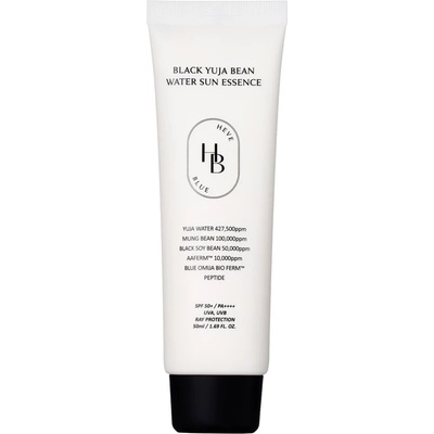 Heveblue Black Yuja Bean Water Sun Essence SPF 50+ PA++++ - Хидратиращ слънцезащитен крем за лице 50мл