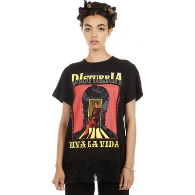 hardcore tričko disturbia Frida Dreams Čierna