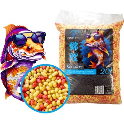 Fine Fish Koi Sticks Duo Mix 20 l, 2400 g