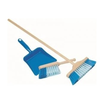Goki Blue cleaning kit, brush + dustpan