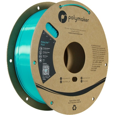 Polymaker PolyLite Silk PLA Teal - 1, 75 mm / 1000 g (PA03018)