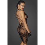 Noir Handmade F240 Midi Tulle Dress with Velvet Straps in the Back XL