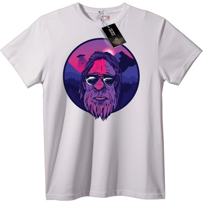 NOONEBRAND Тениска Брадат планински мъж - 5XL, White