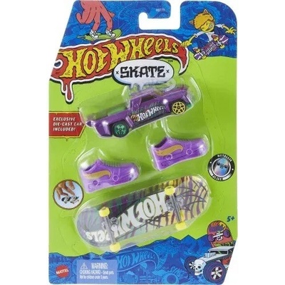 Mattel Hot Wheels Skate Solid Muscle & Feline Risky Tony Hawk Fingerboard Set HNG64